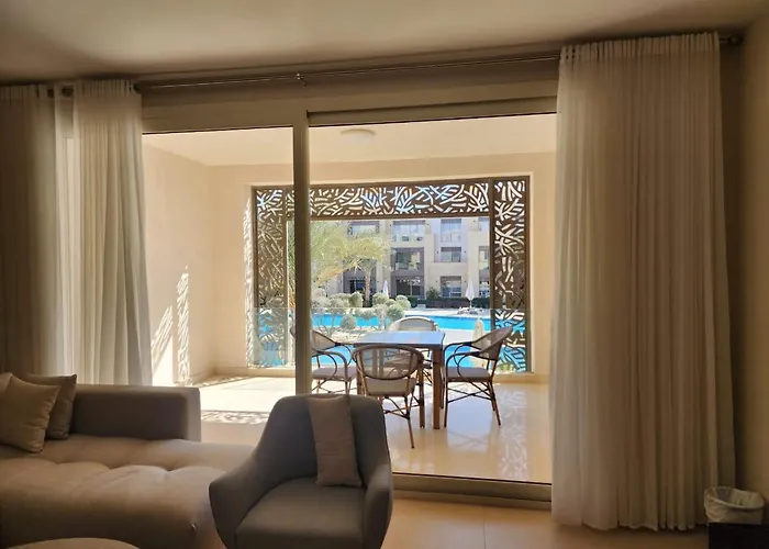 Elgouna - Mangroovy 2br - Pool & Sea View * 洪加達